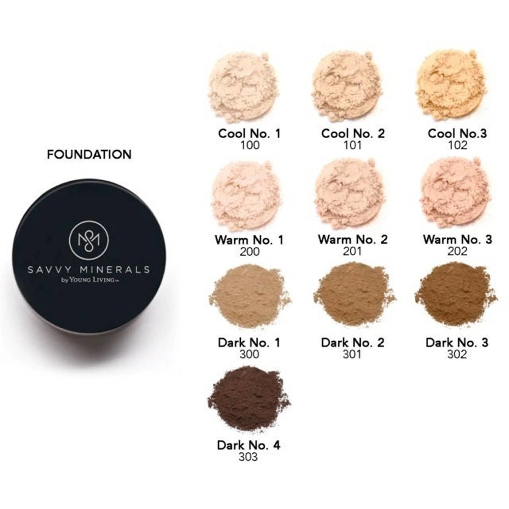 Savvy Minerals Dark No 3 Foundation 3 Pack Vegan Pressed Powder